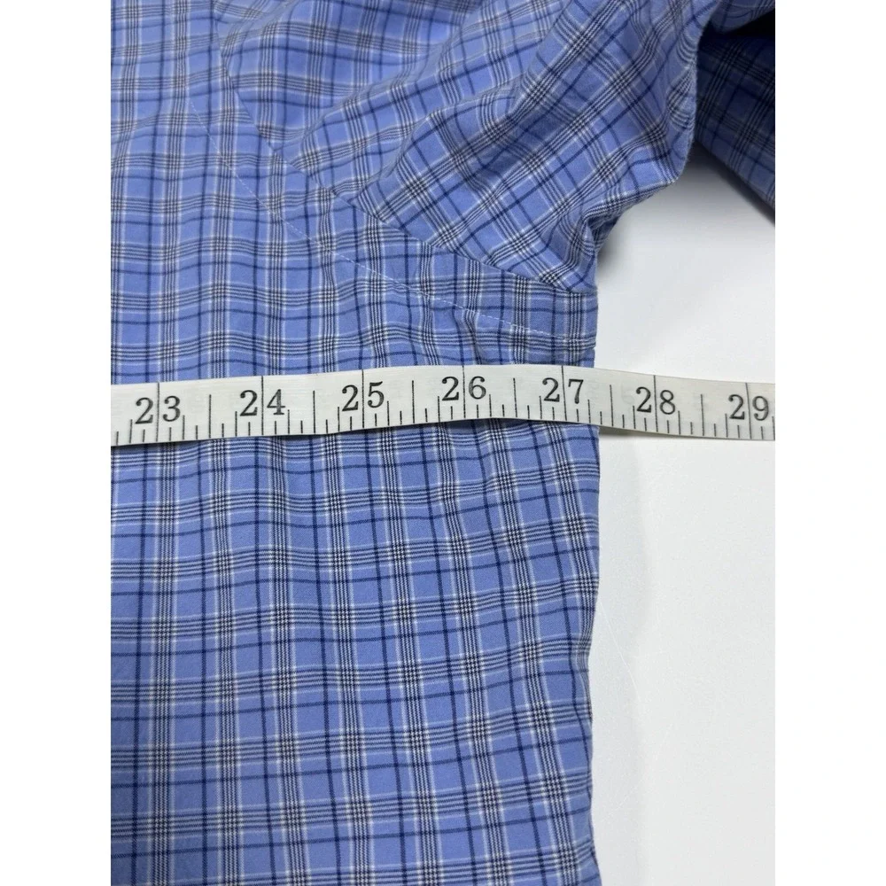 Ralph Lauren Button Down Shirt Mens Size 2XL Classic Fit Blue White Check